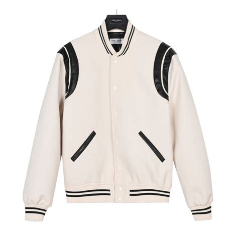 ysl teddy bomber|YSL teddy bomber jacket.